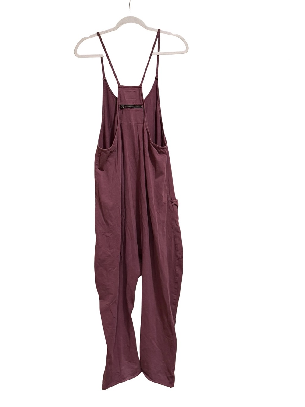 🌟 Free People Movement Hot Shot Onesie Pomegranate Slouchy Romper Size M - Picture 8 of 12